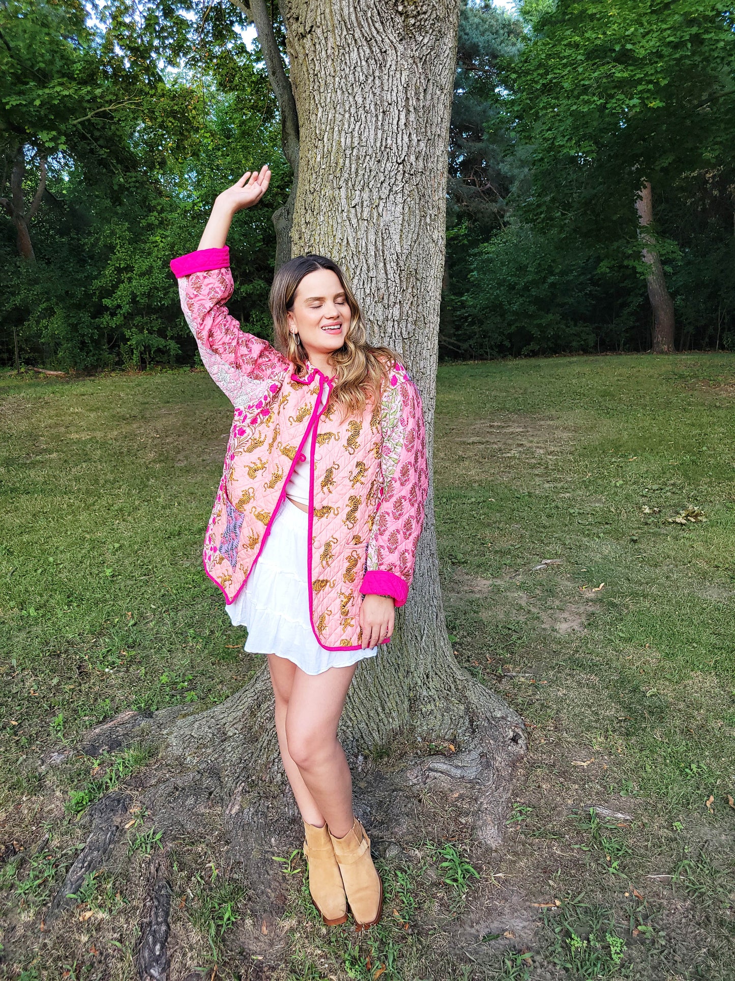 The Barn Jacket Pink Patchwork
