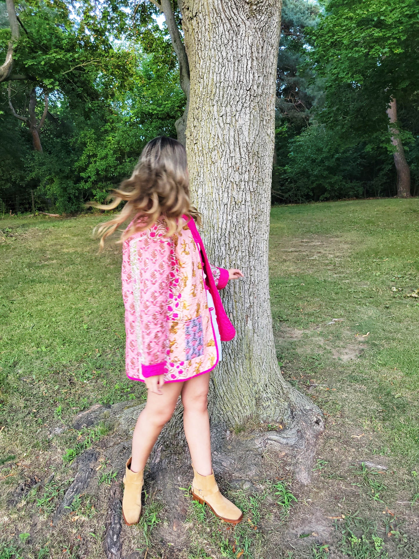 The Barn Jacket Pink Patchwork
