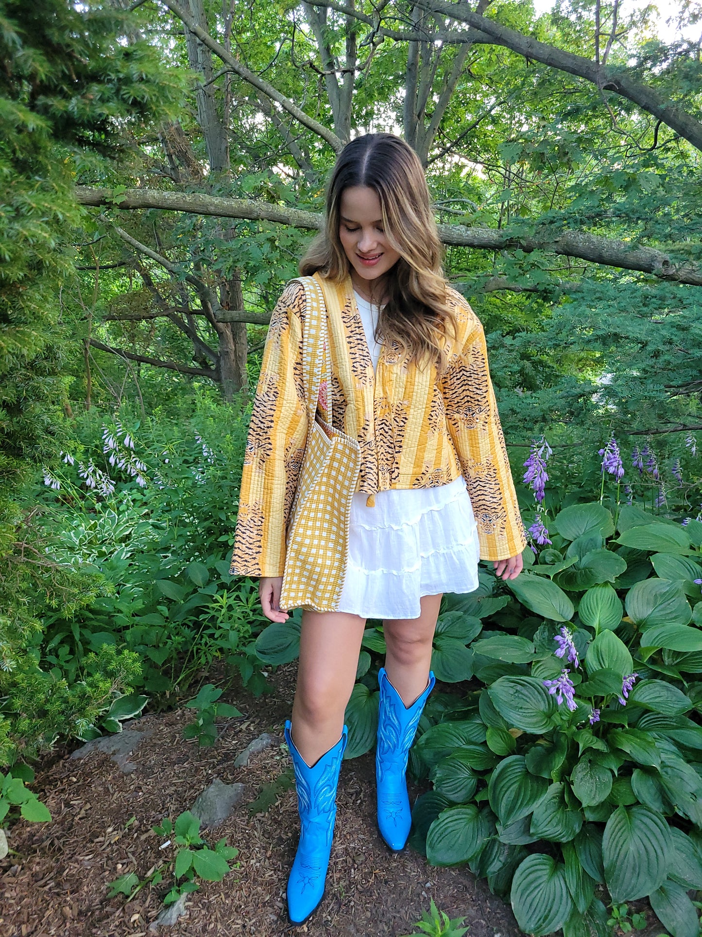 Clara Quilted Jacket Yellow
