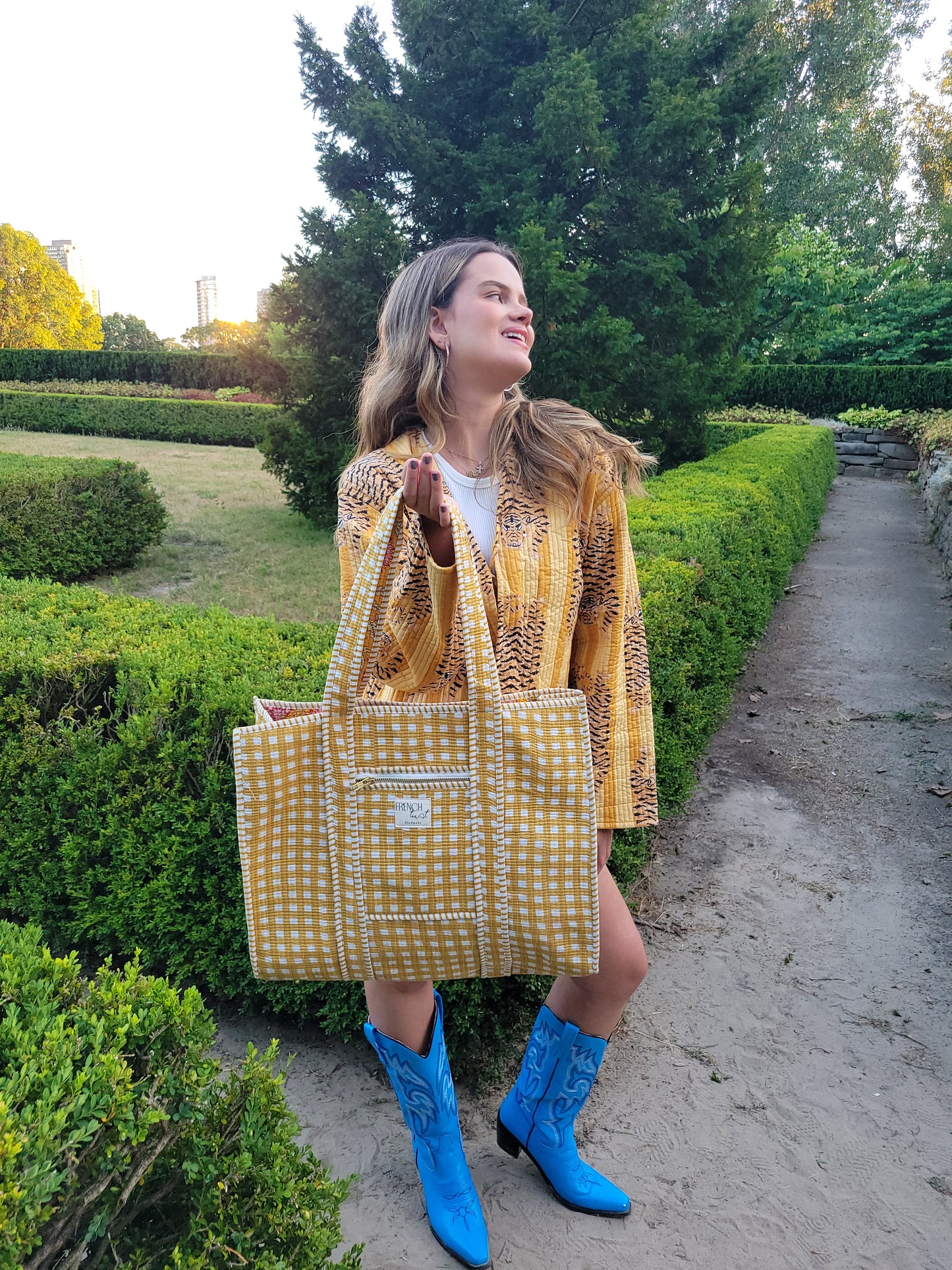 Clara Quilted Jacket Yellow