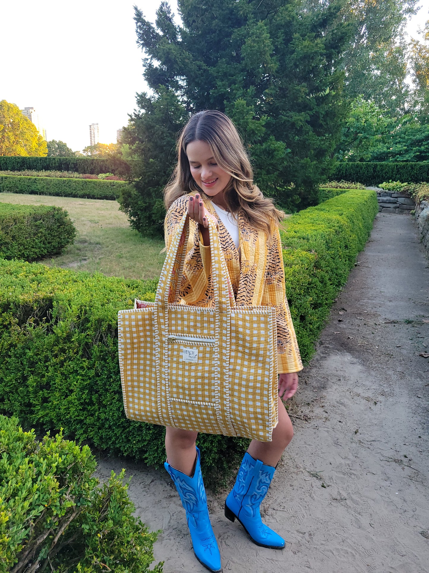 Clara Quilted Jacket Yellow