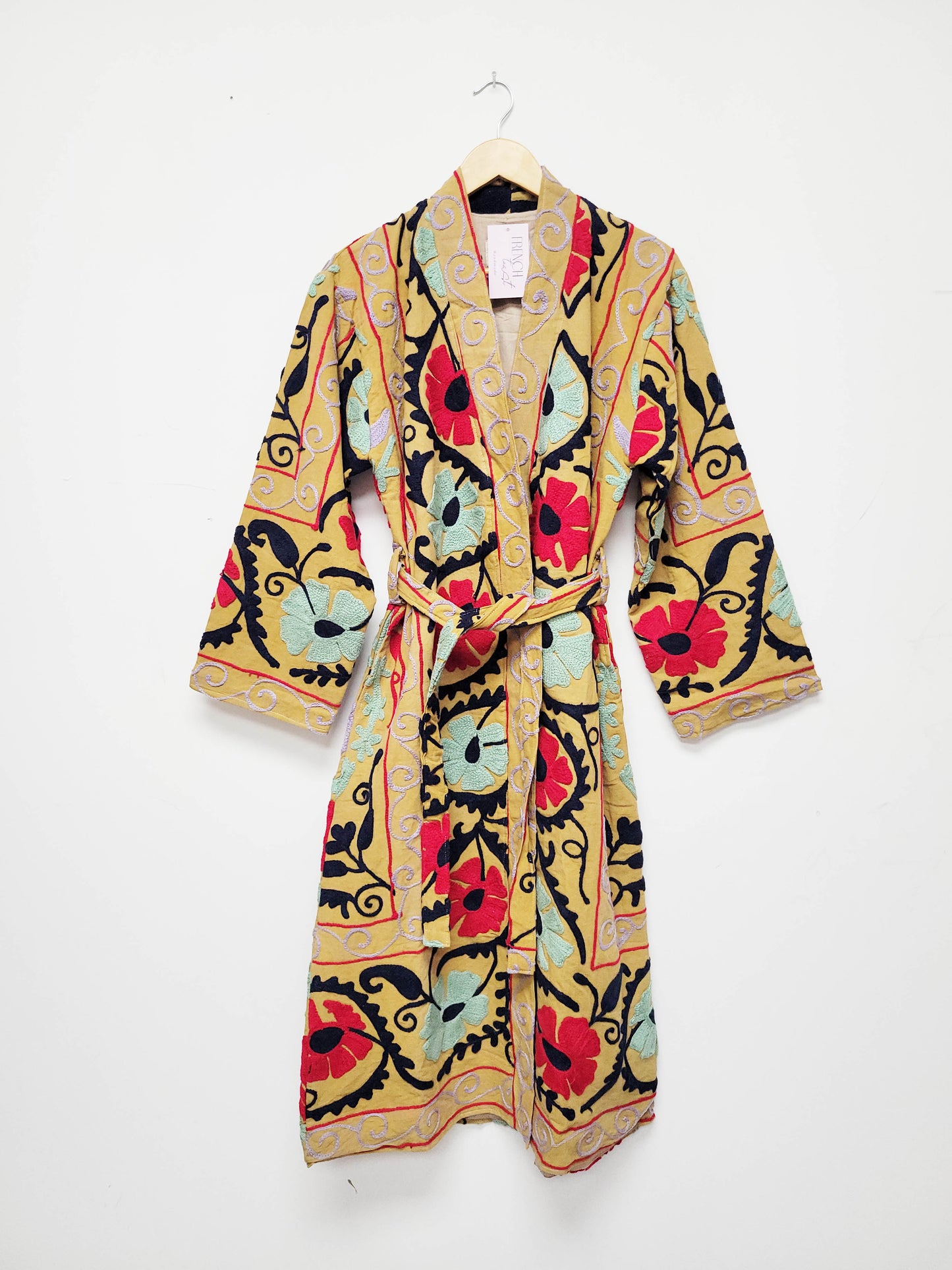 Isla Jacket Long Duster Style - Tan Brown Size M