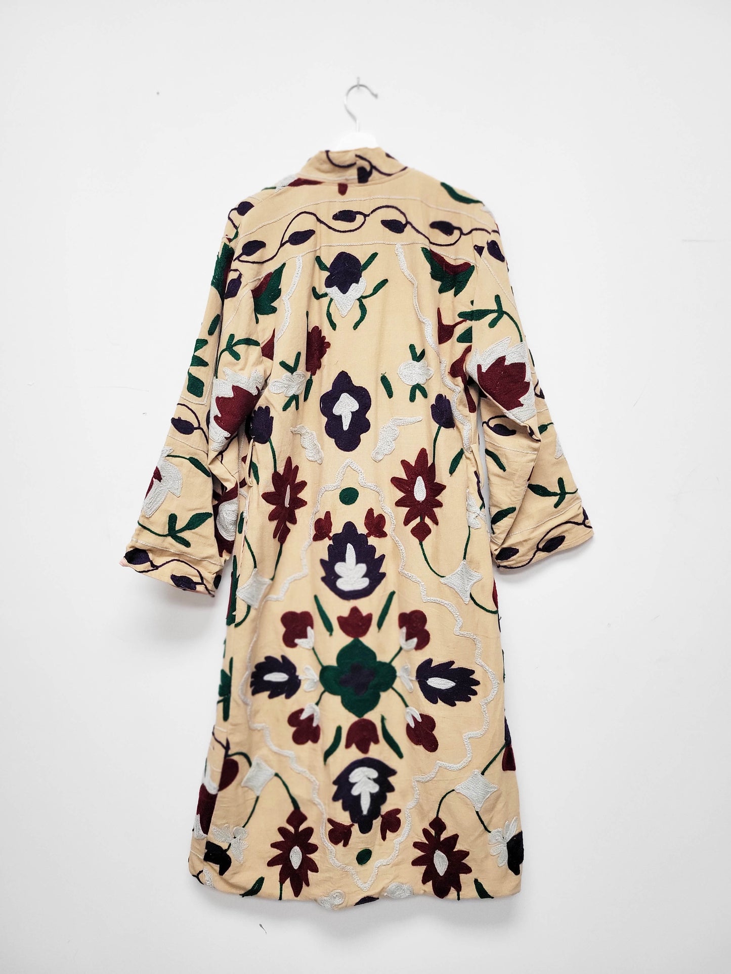 Isla Jacket Long Duster Style - Light Brown Pink Size M