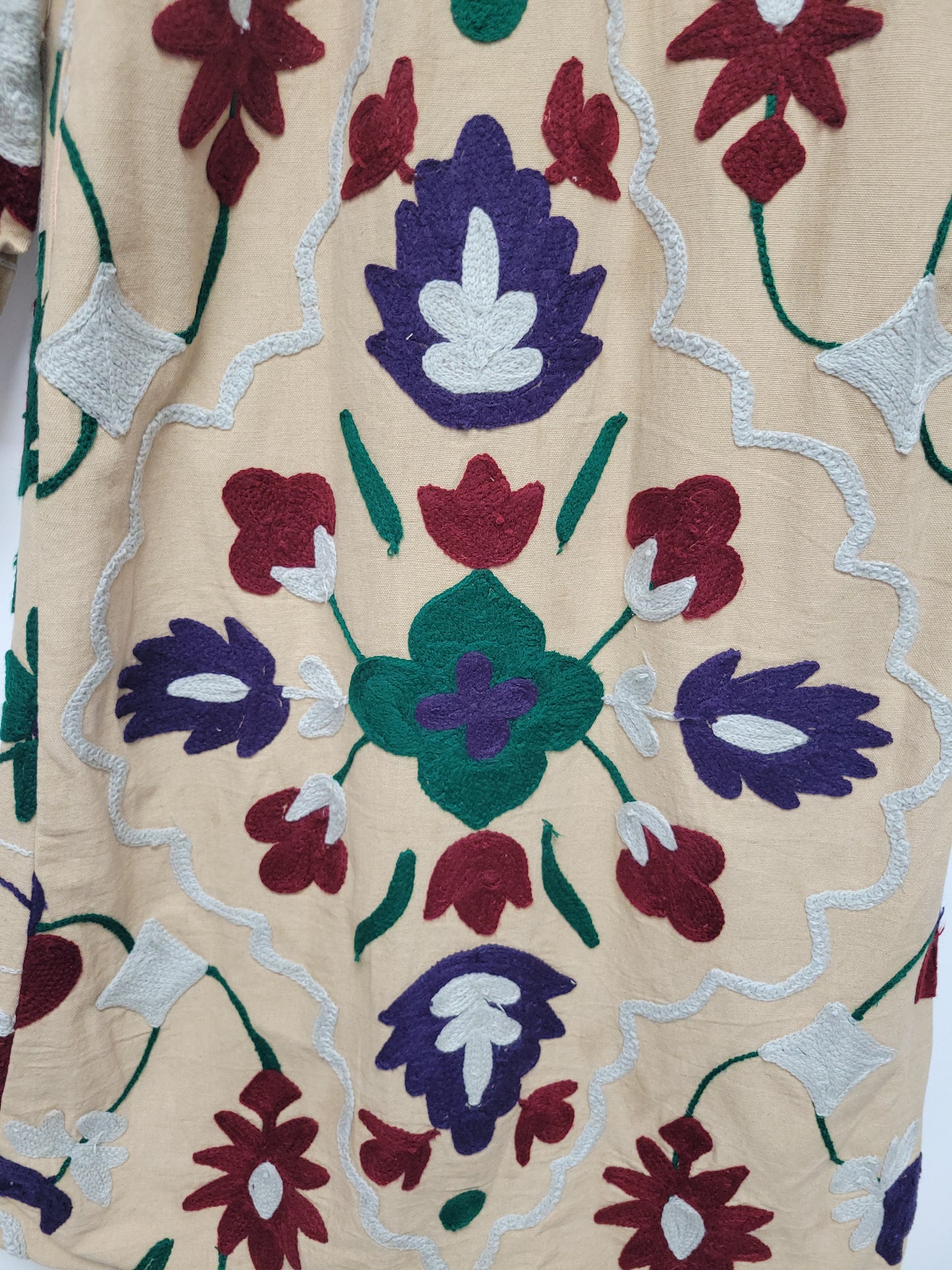 Isla Jacket Long Duster Style - Light Brown Pink Size M