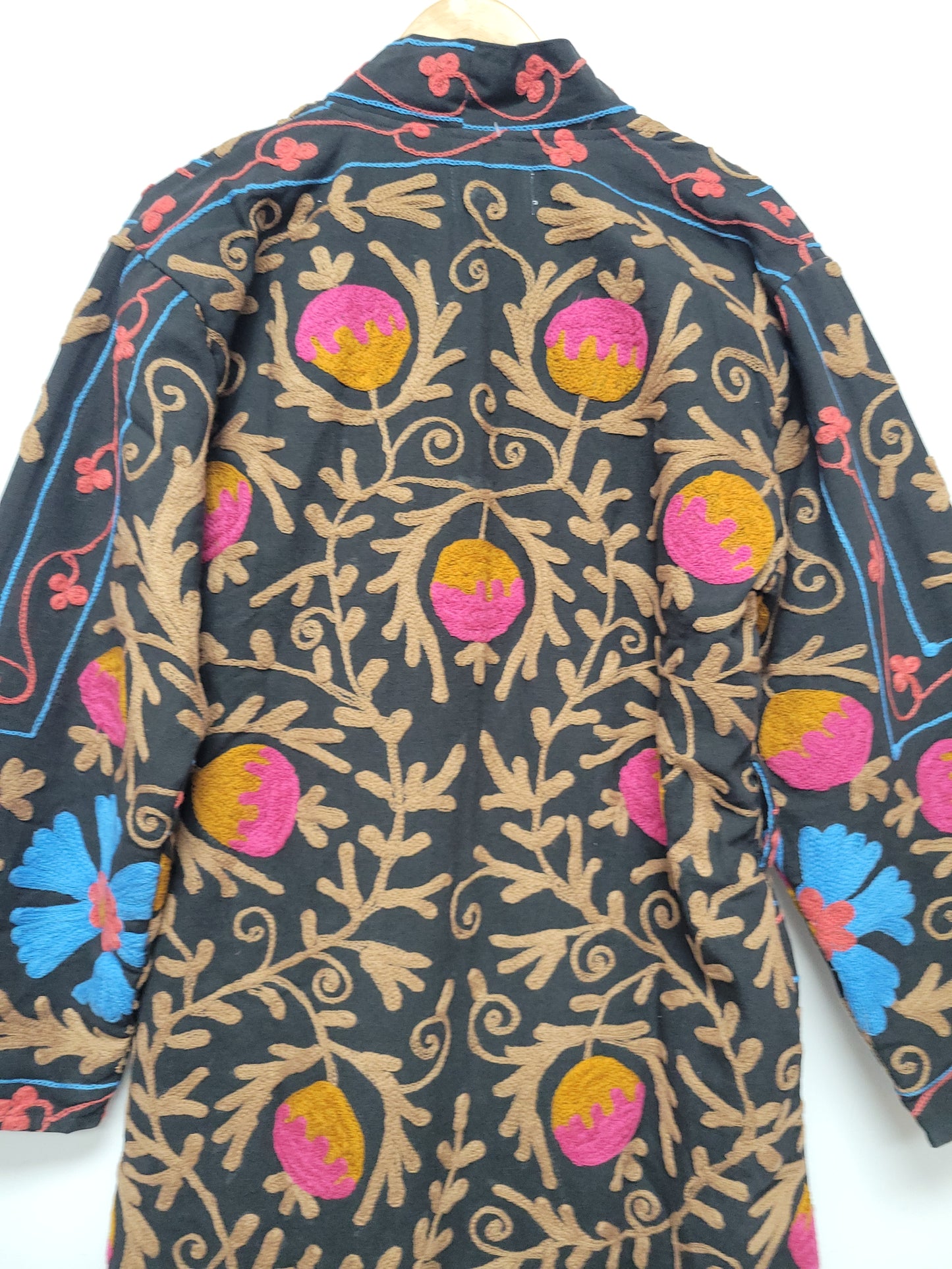 Isla Jacket Long Duster Style - Charcoal Gray Size M