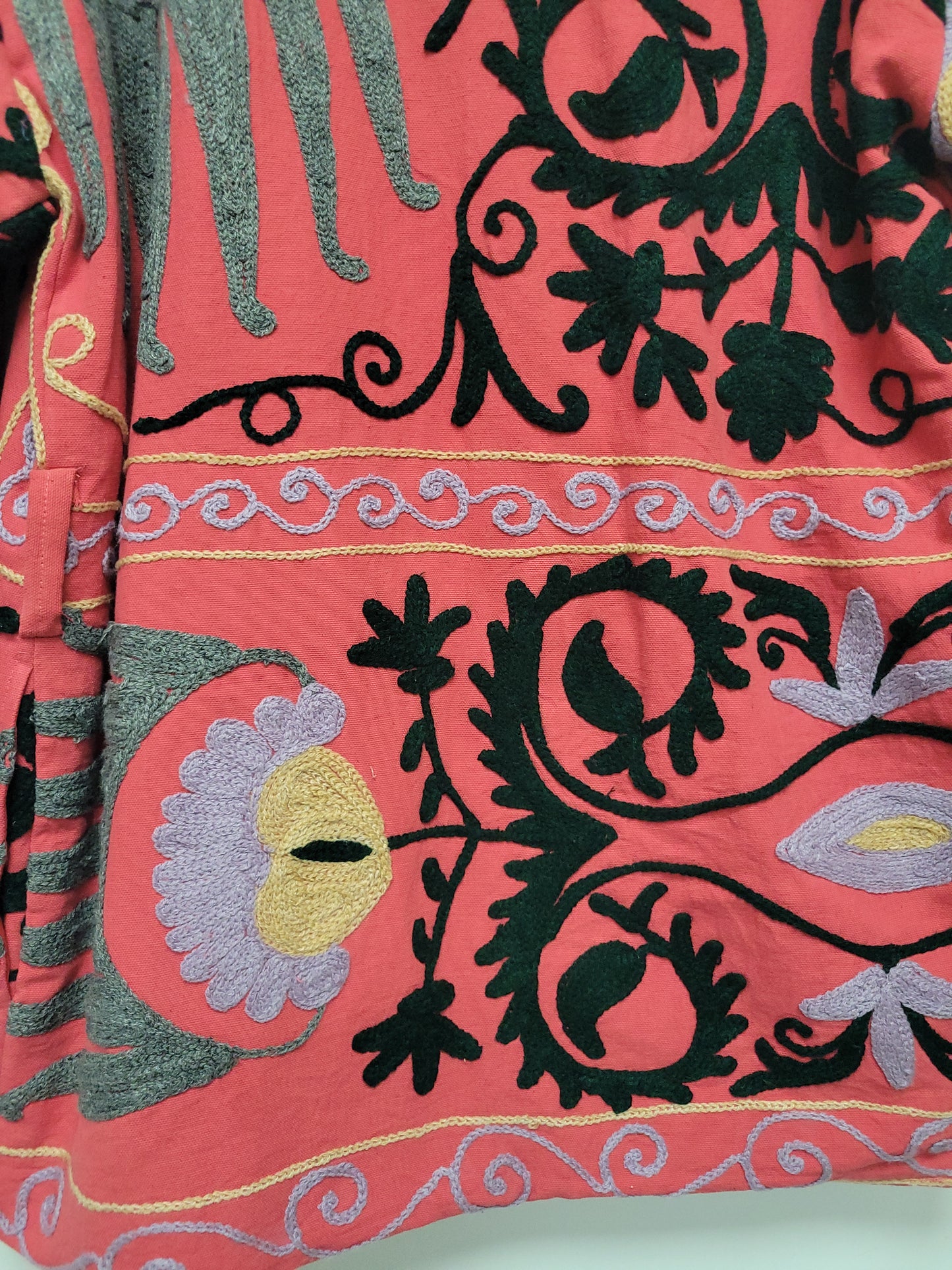 Isla Jacket Mid Length - Pink Gray Size M