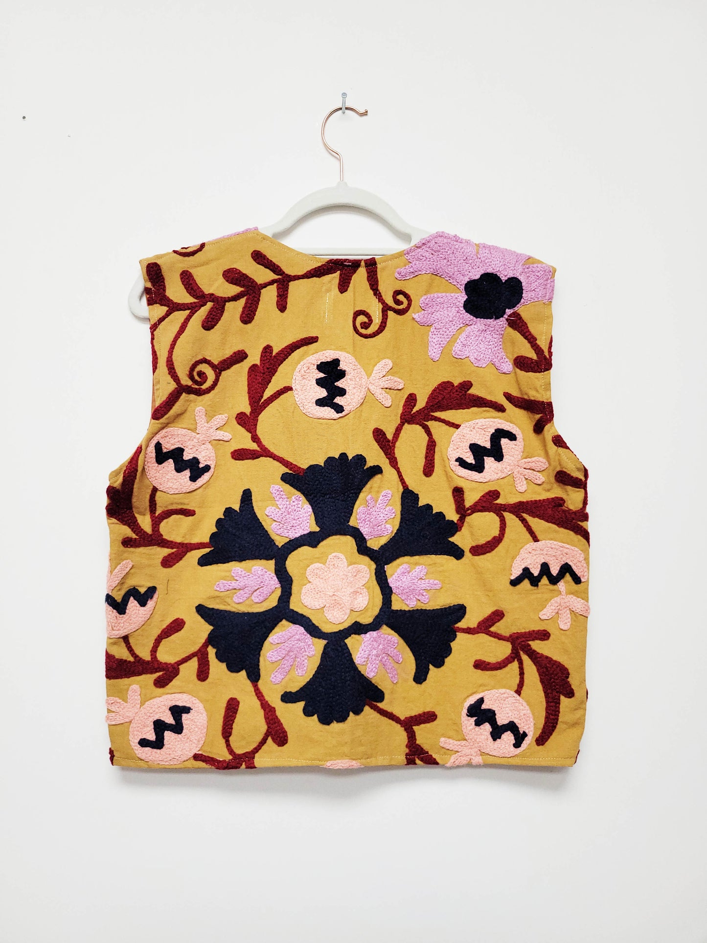 Isla Vest - Camel Brown Blue Lavendar Size S