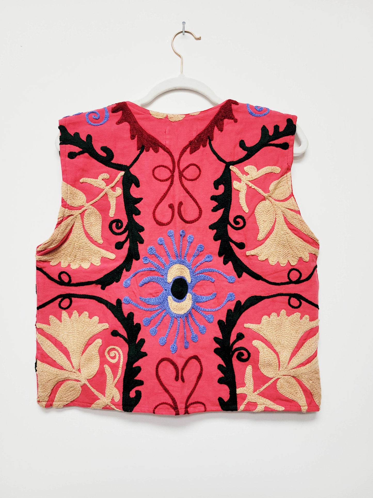Isla Vest - Pink Burgundy Blue Size S