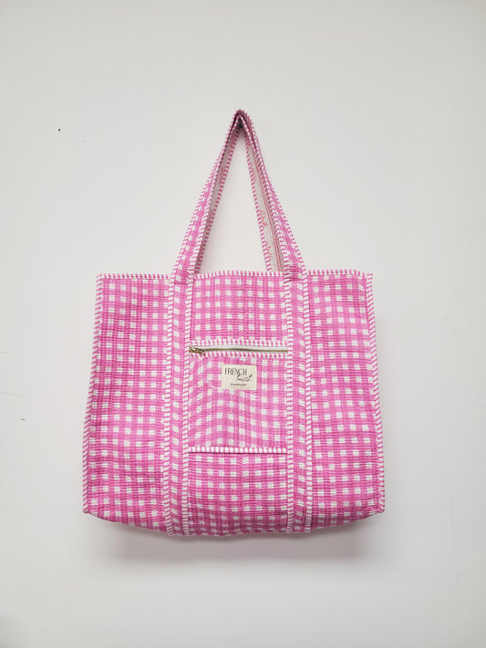 The Premium Gingham Bag Pink