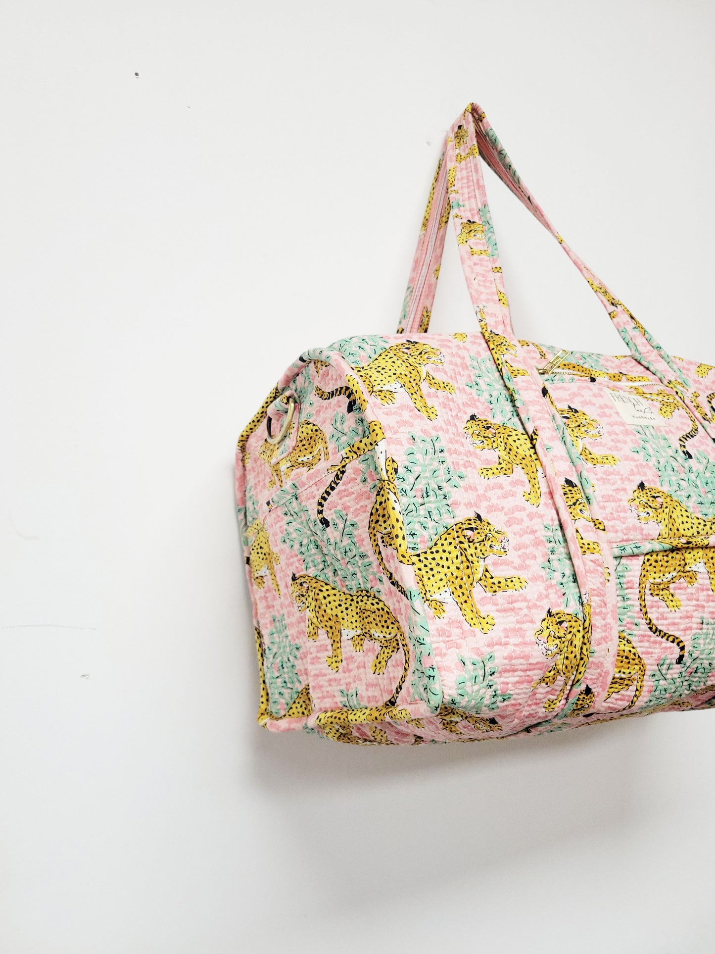 The Ara Duffle Bag Light Pink Leopard