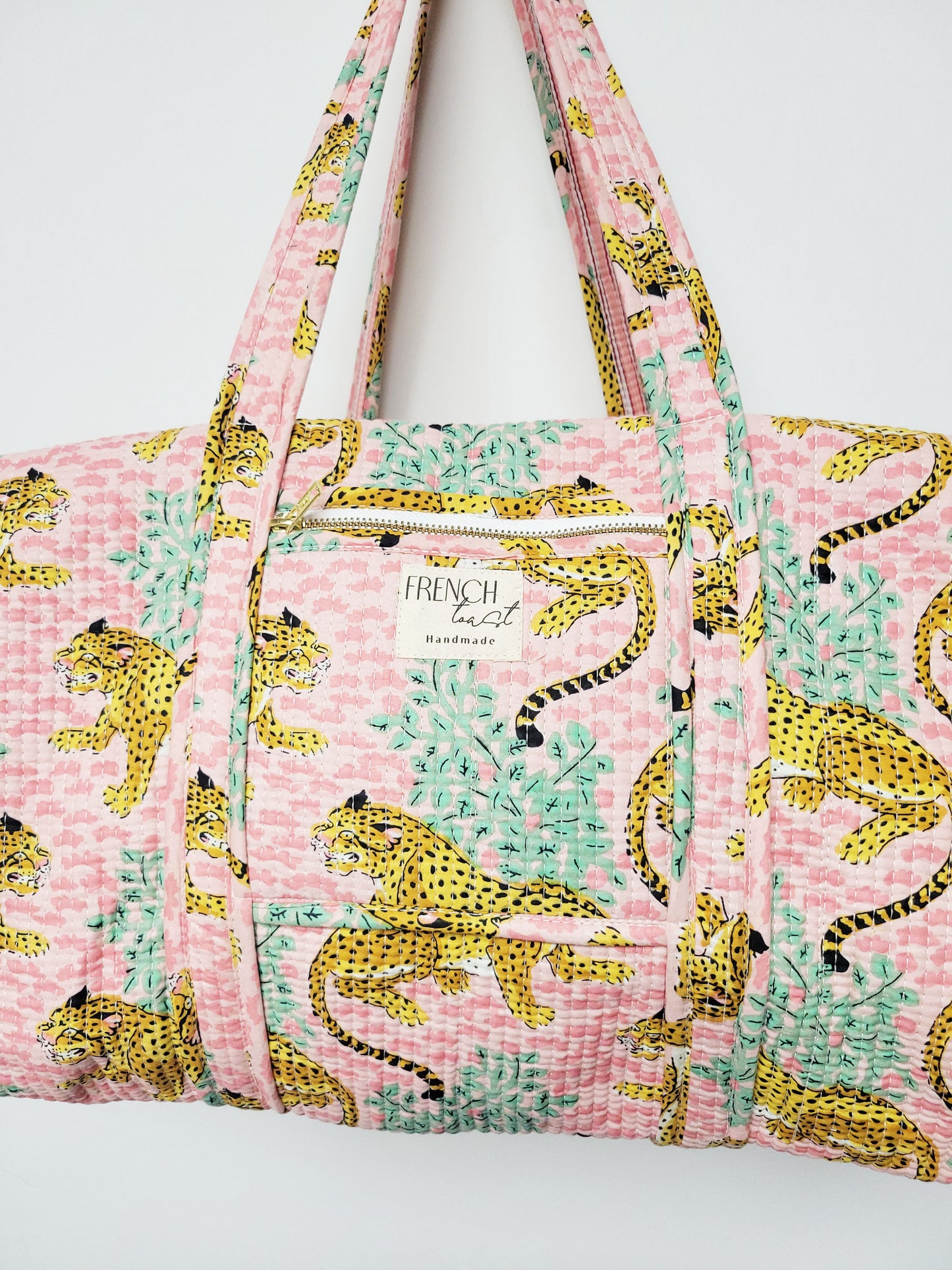 The Ara Duffle Bag Light Pink Leopard