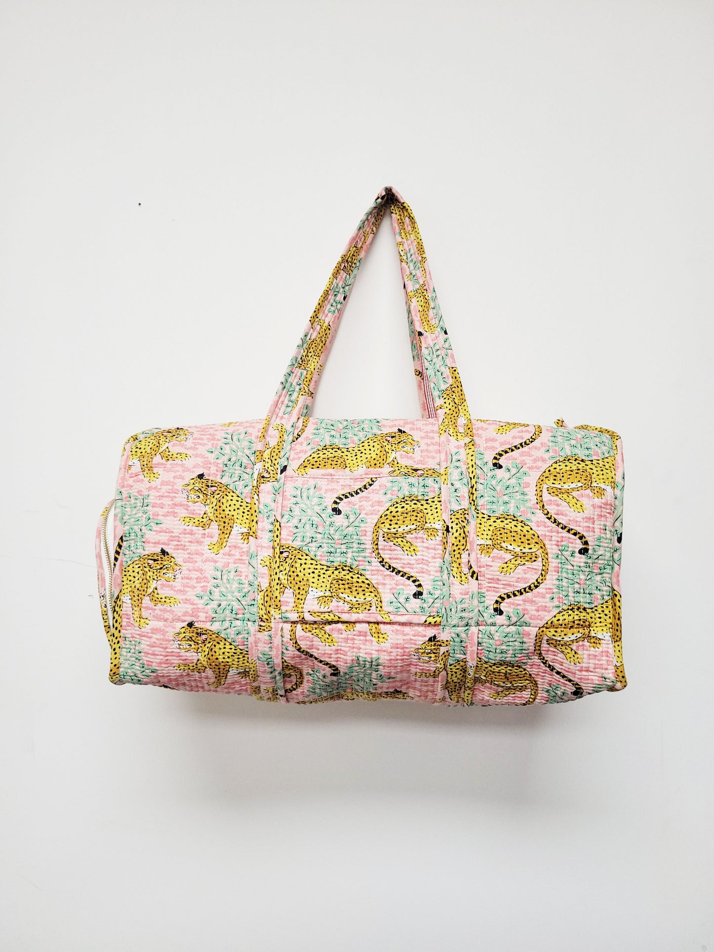 The Ara Duffle Bag Light Pink Leopard