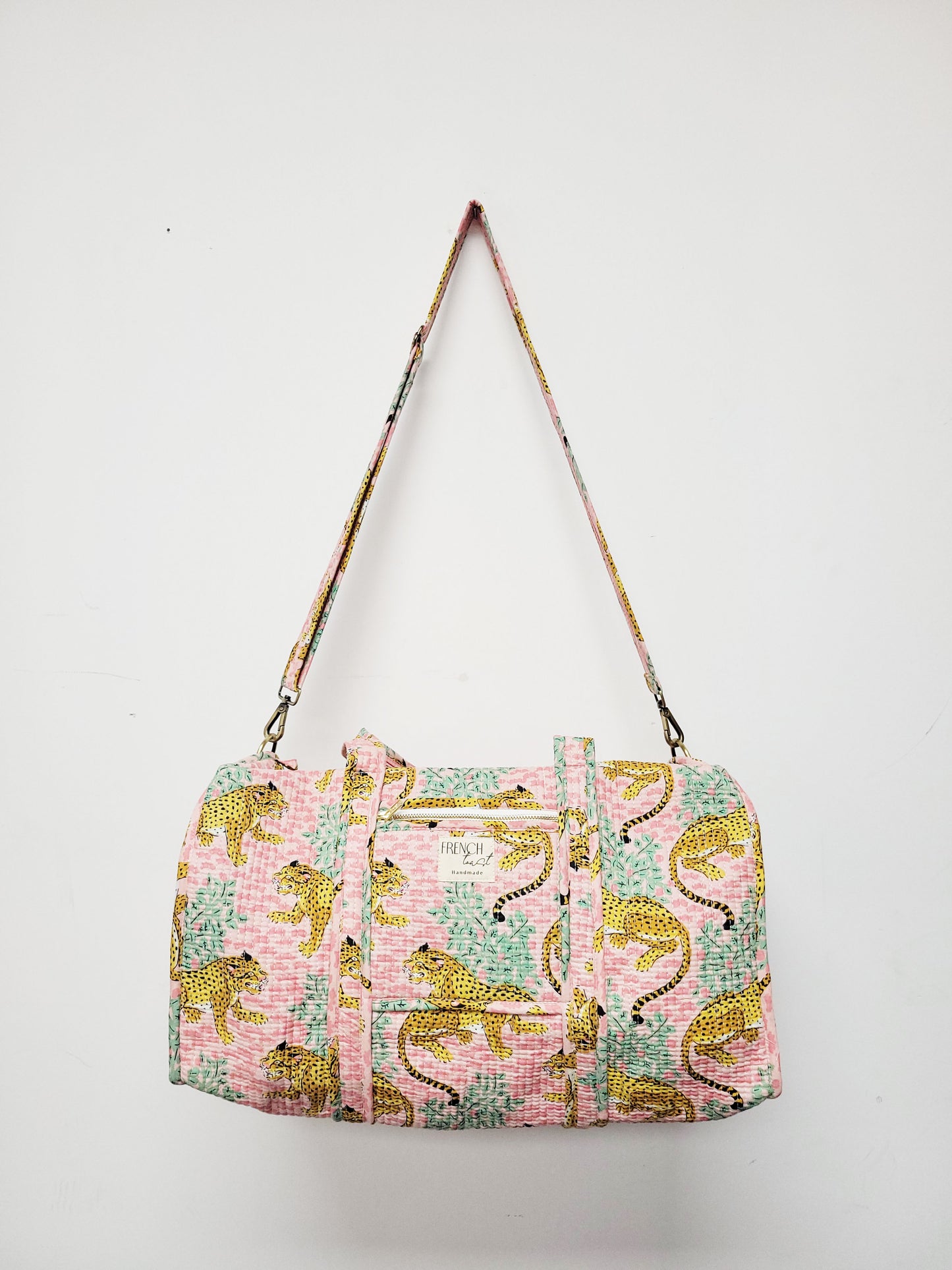 The Ara Duffle Bag Light Pink Leopard