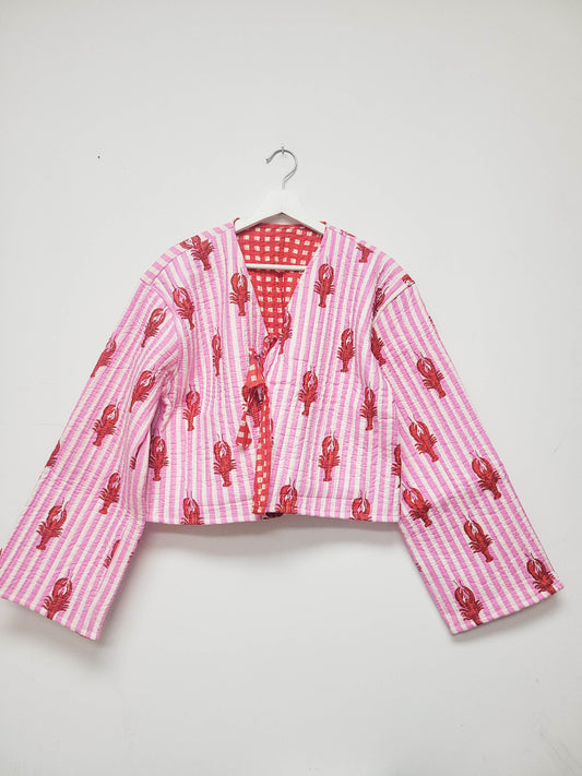 Clara Quilted Jacket Lobster