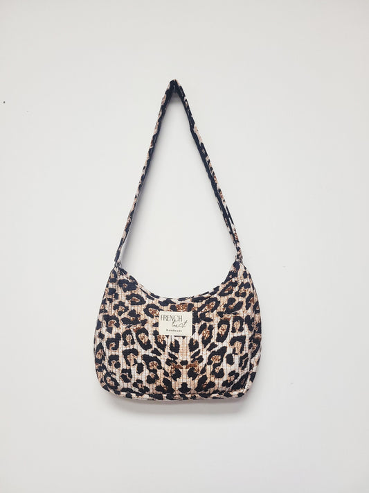 The Shoulder Bag Brown Cheetah Print