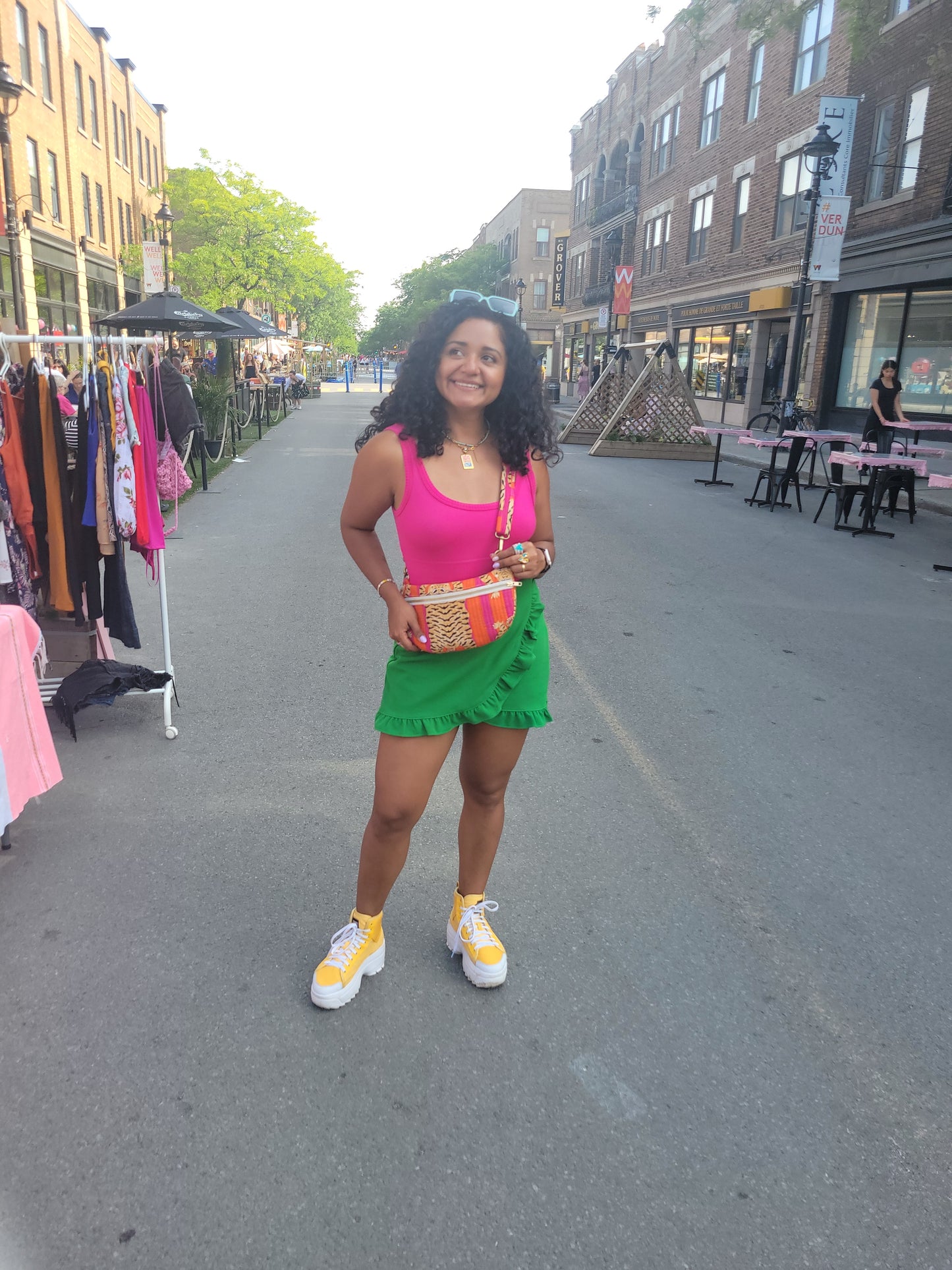 The Essential Sling Orange Pink Tiger