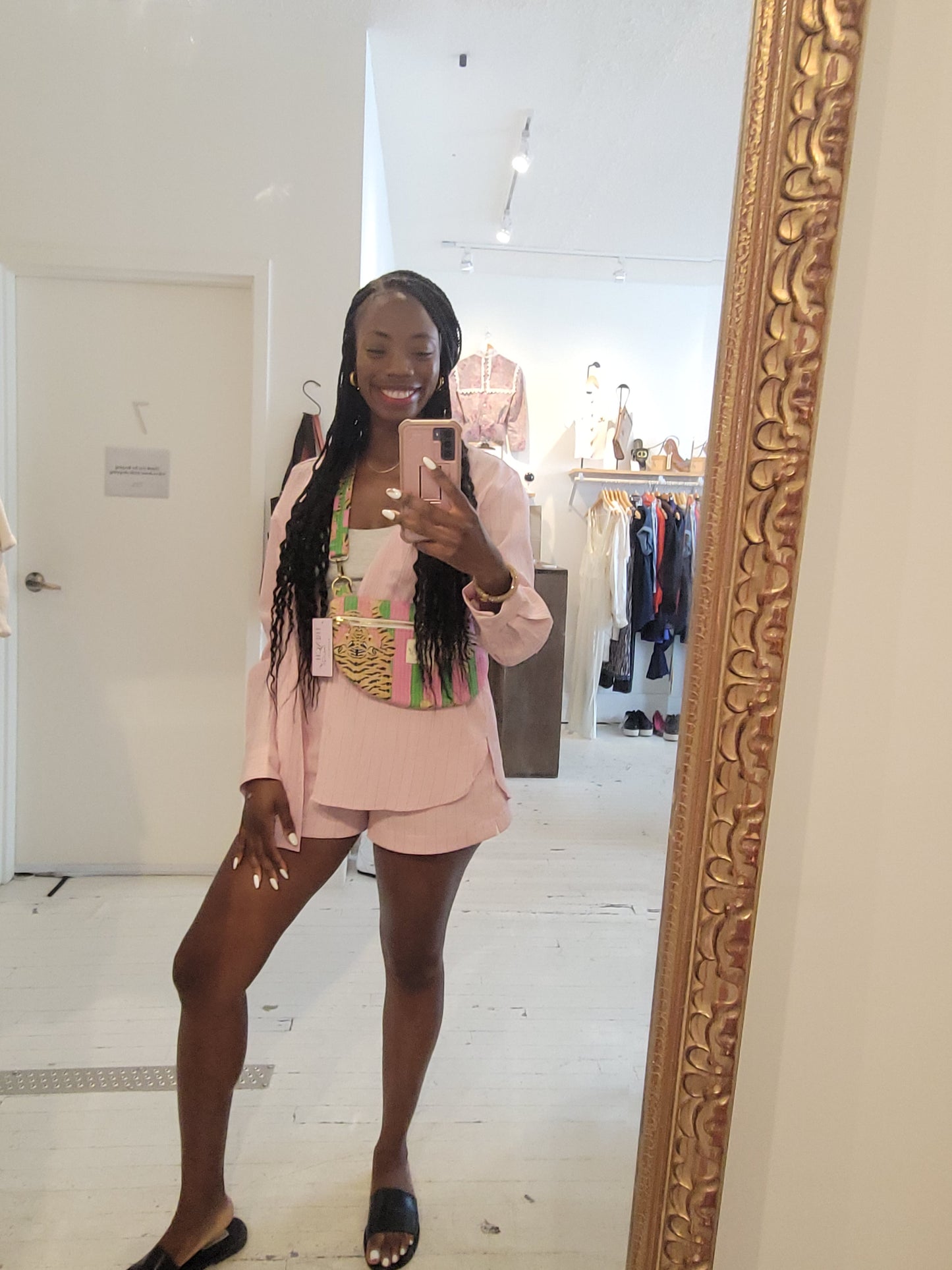 The Essential Sling Green Pink