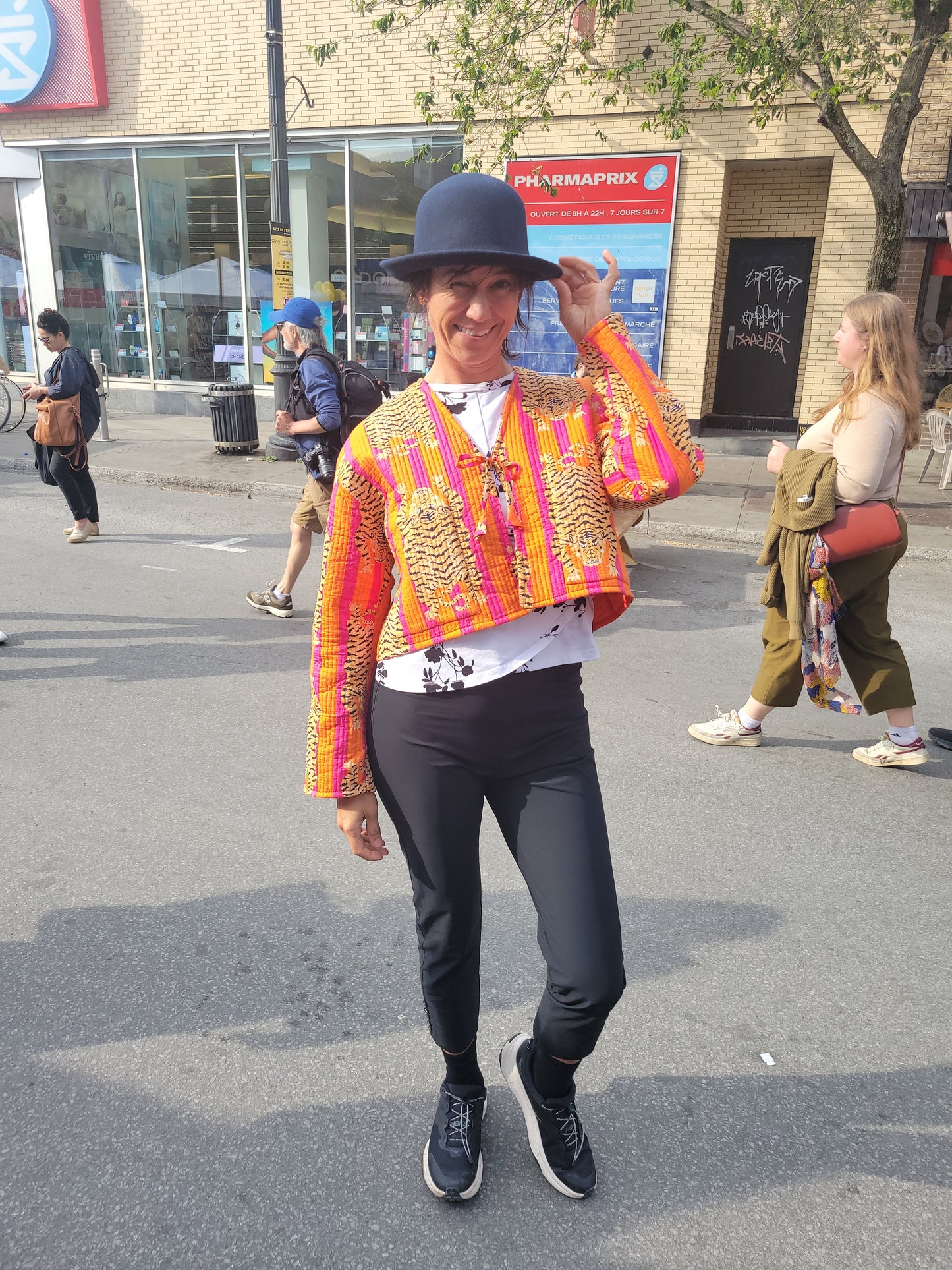 Clara Quilted Jacket Orange