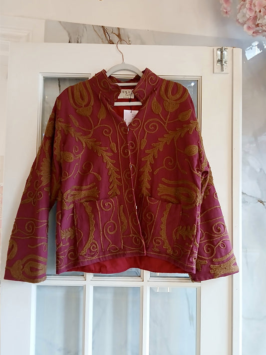 The Isla Jacket Rose and Gold