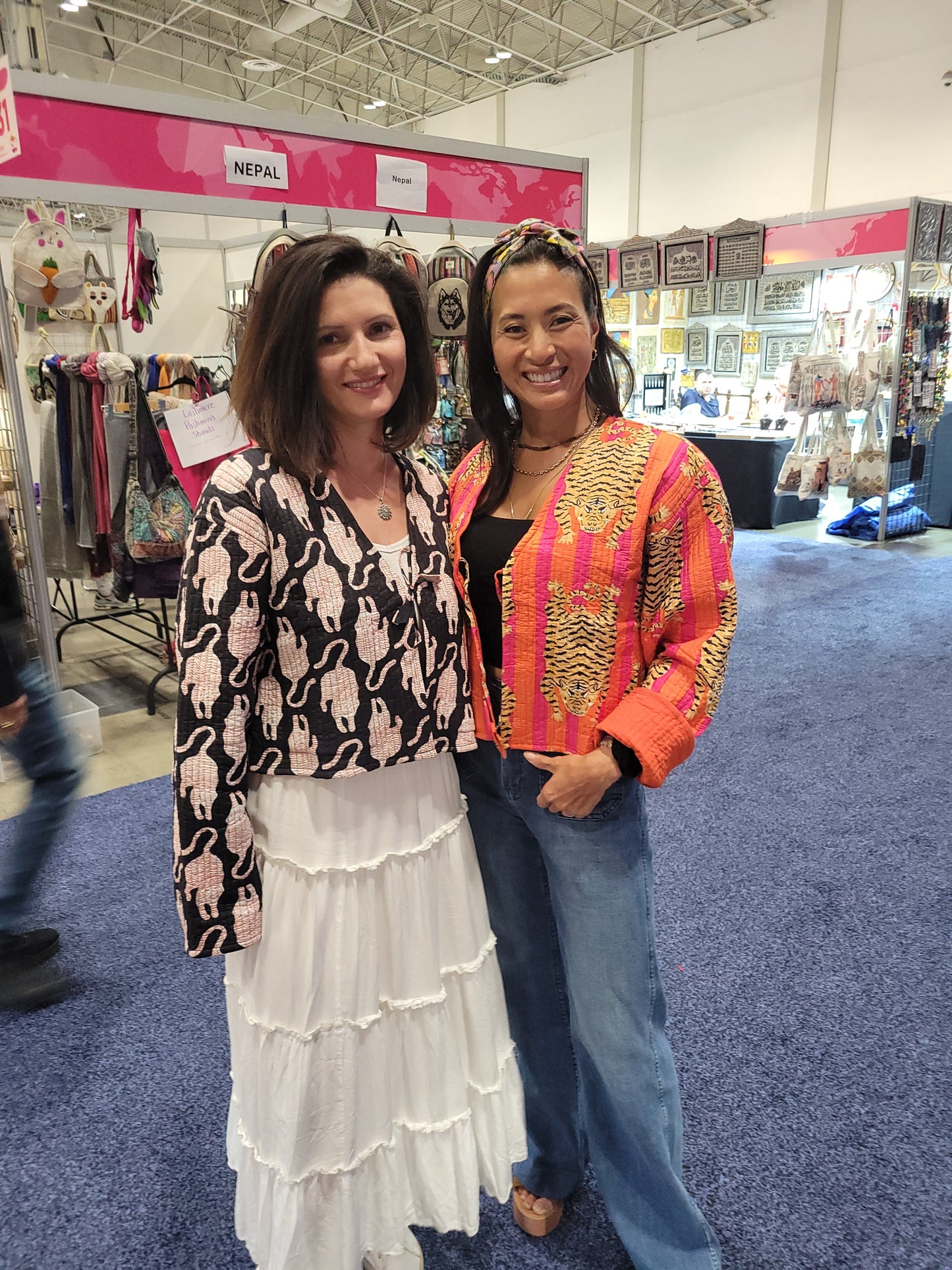 Clara Quilted Jacket Orange