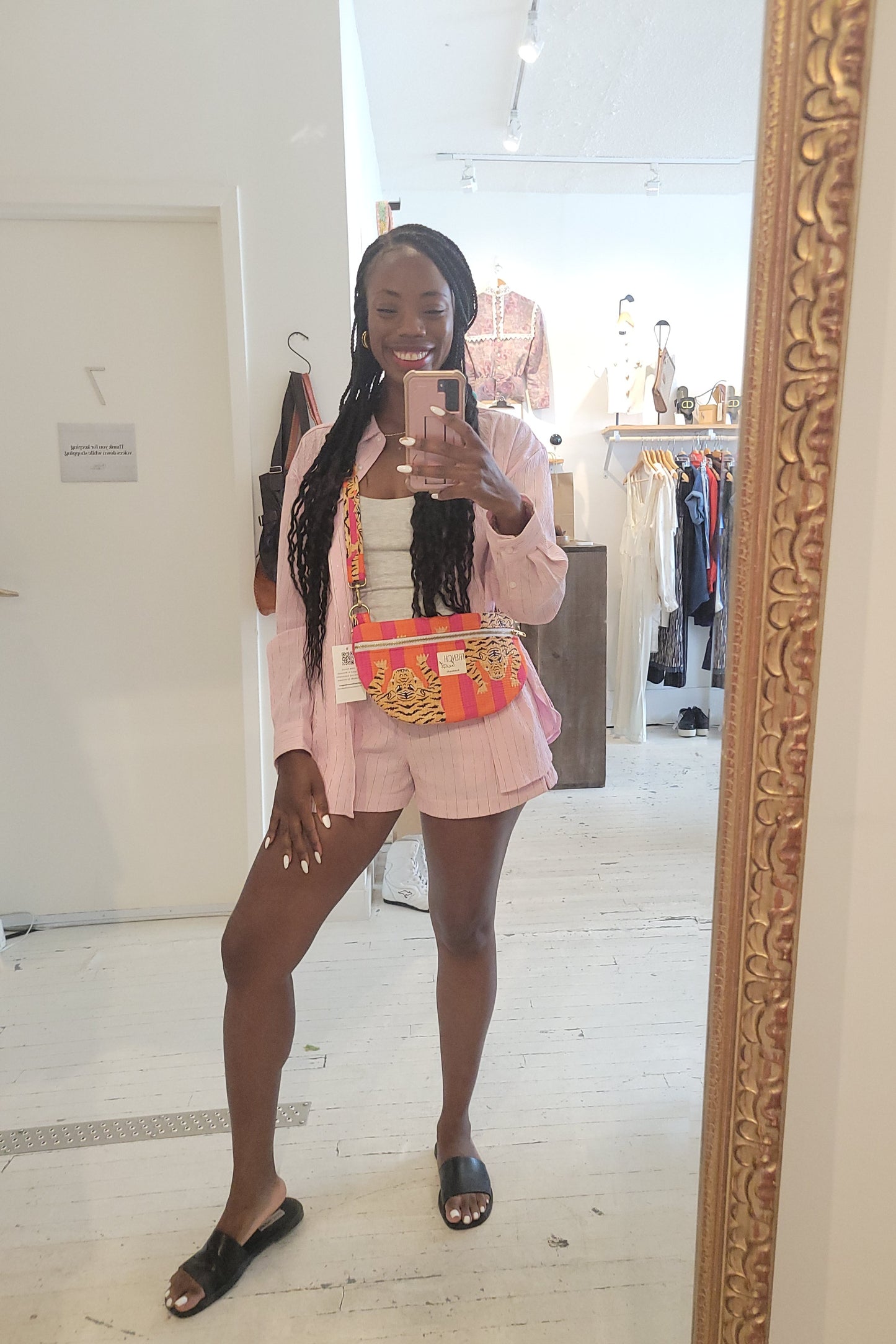 The Essential Sling Orange Pink Tiger