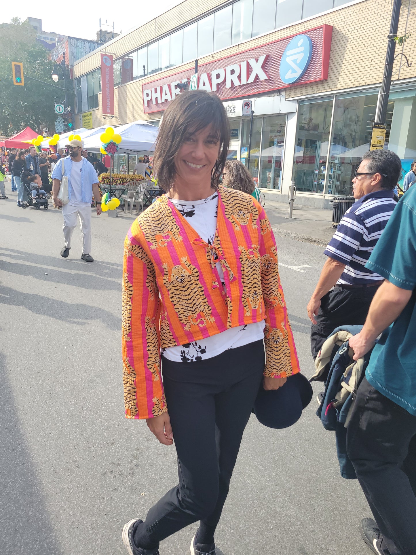 Clara Quilted Jacket Orange