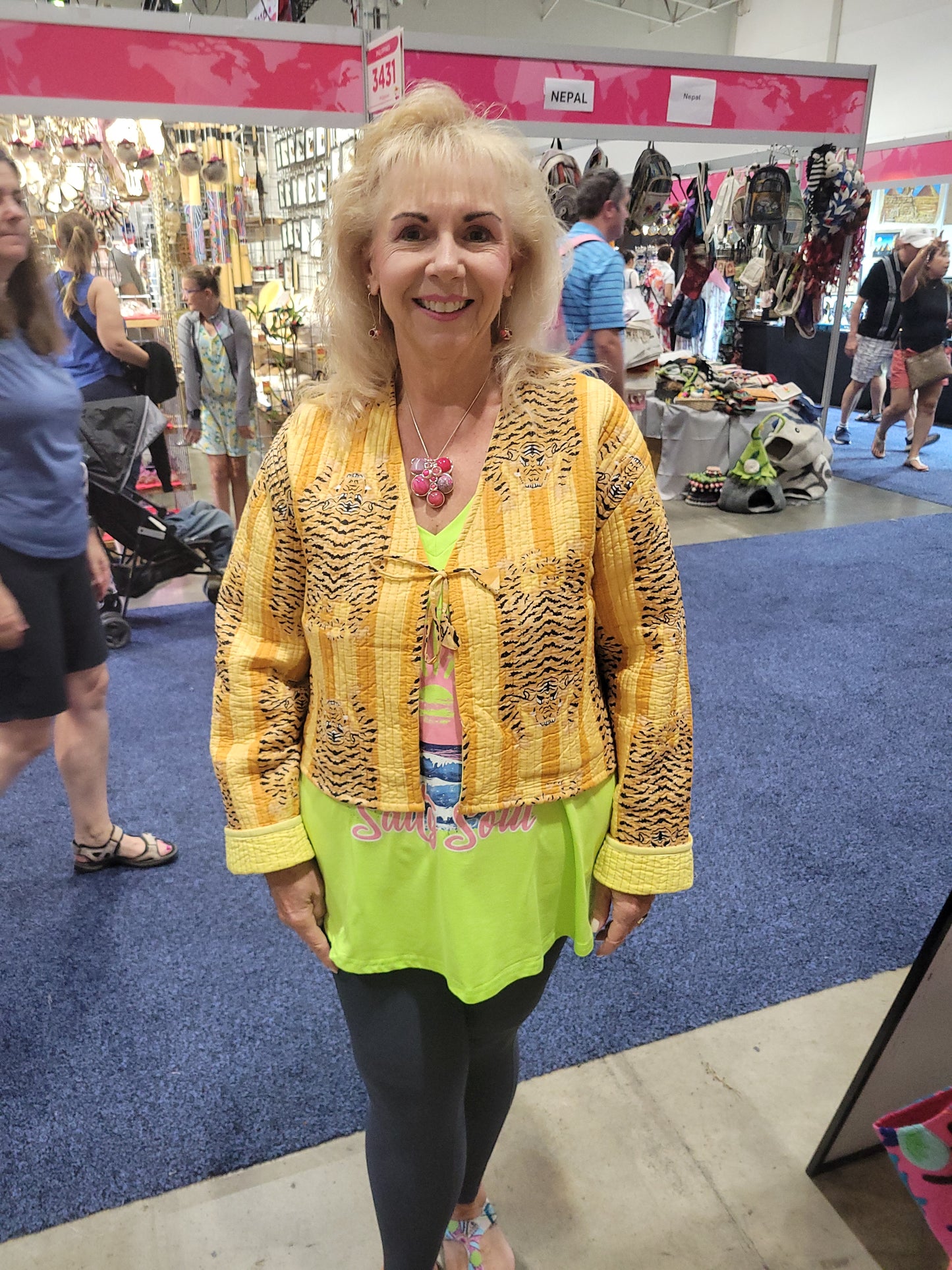 Clara Quilted Jacket Yellow