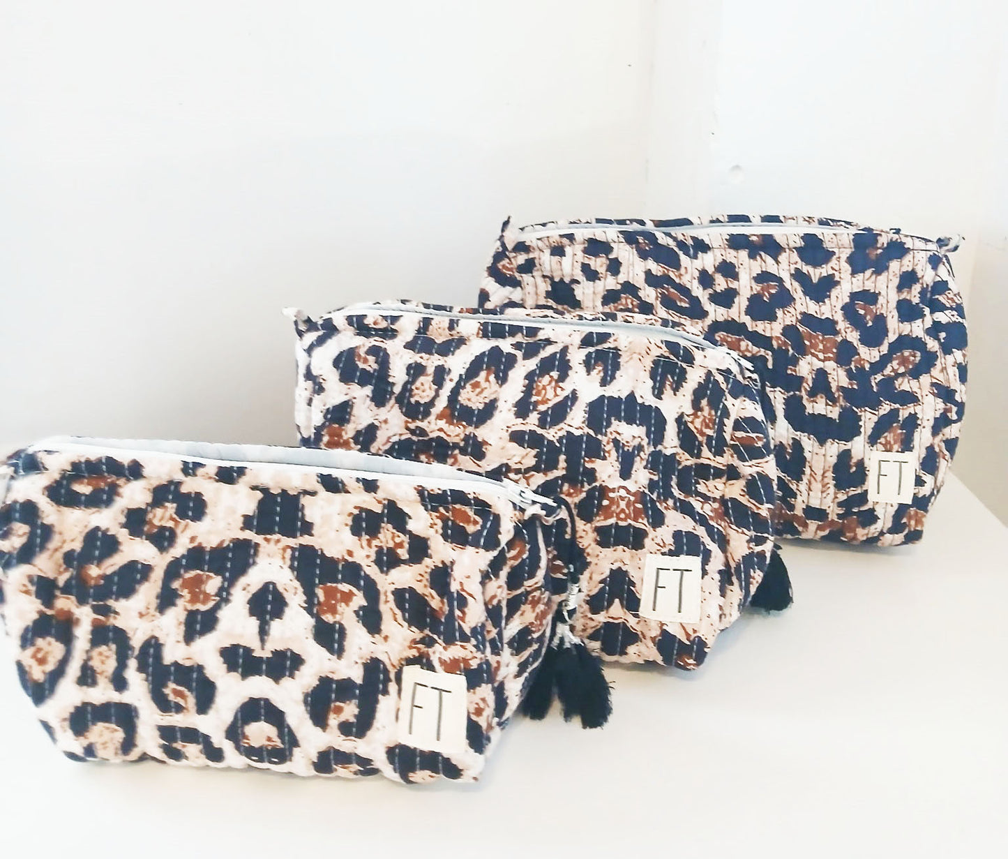 The Makeup Bag Blue Gingham