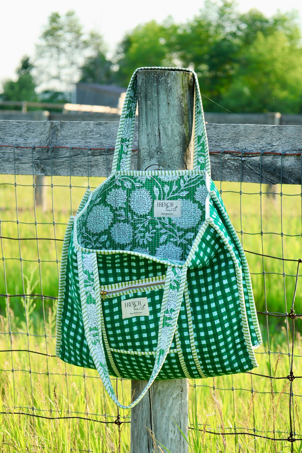 The Premium Gingham Bag Green