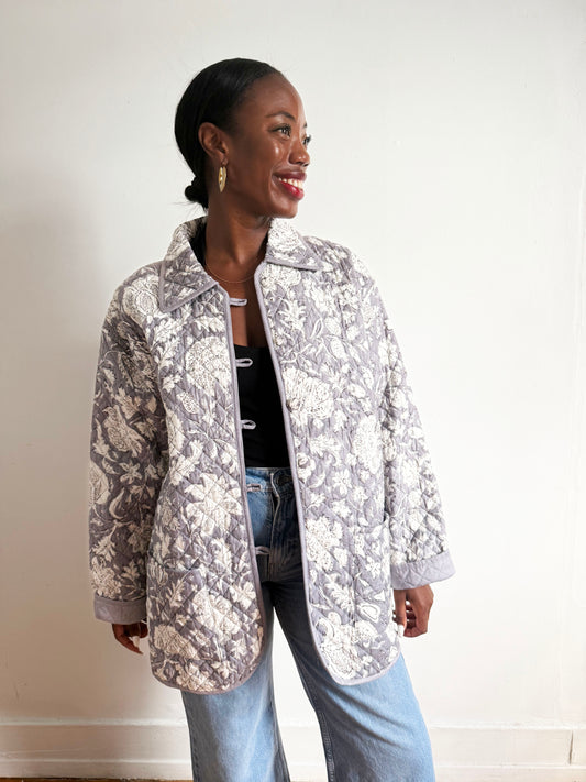 The Barn Jacket Smokey Blue Floral