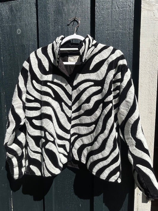 The Isla Jacket Velvet Zebra