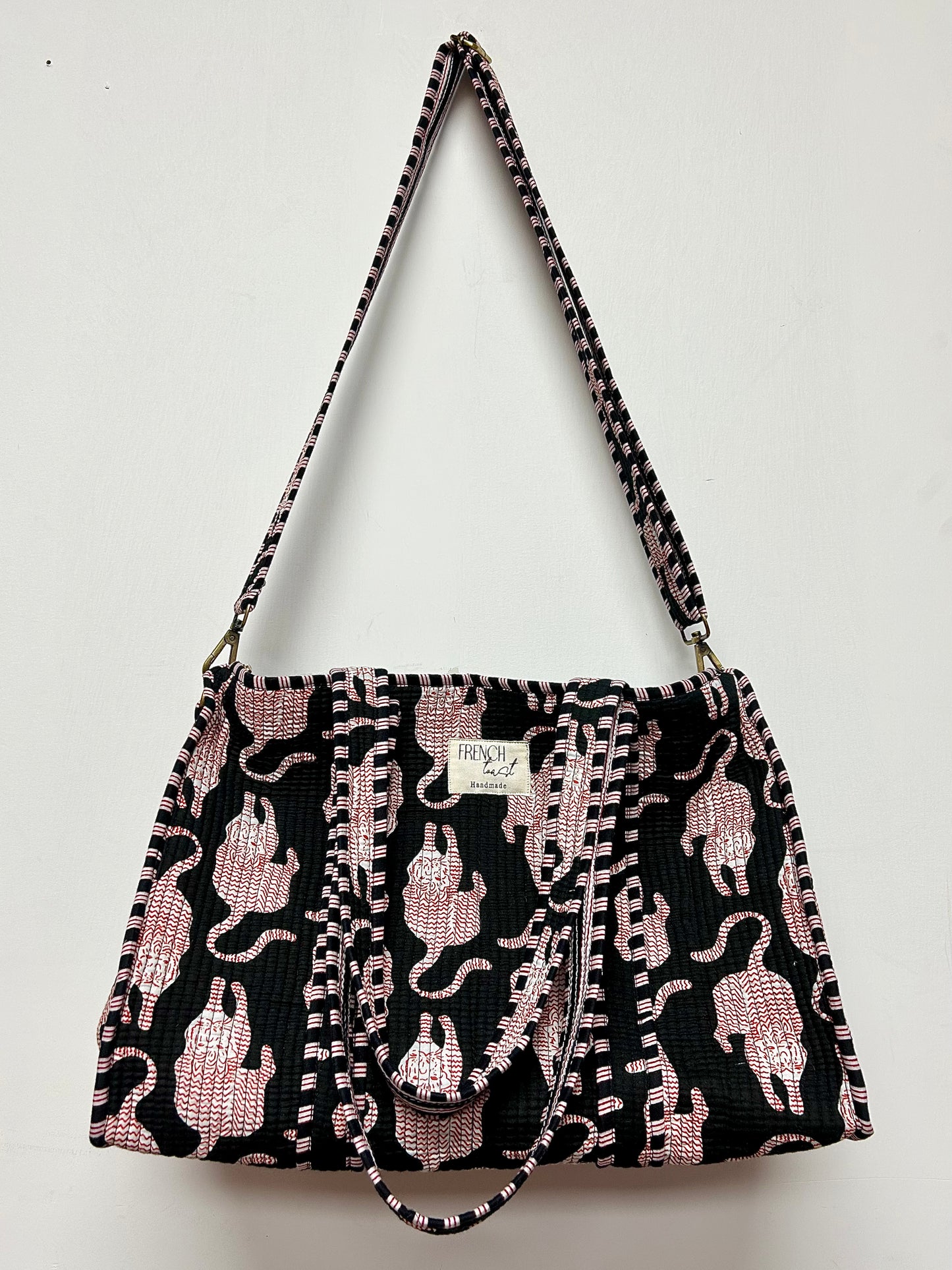 Bolso Premium de Guingán, color negro tinta