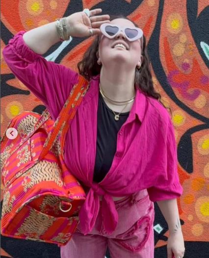 The Ara Duffle/Baby Bag - Orange and Pink Tiger